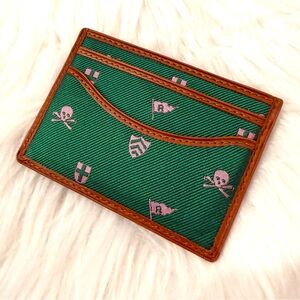 Rugby by Ralph Lauren Preppy Skulls Card Wallet Never Used Like New Condition